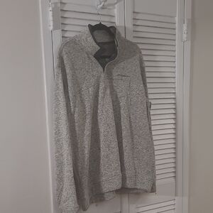 Eddie Bauer Charcoal Heather Quarter-Zip Pullover